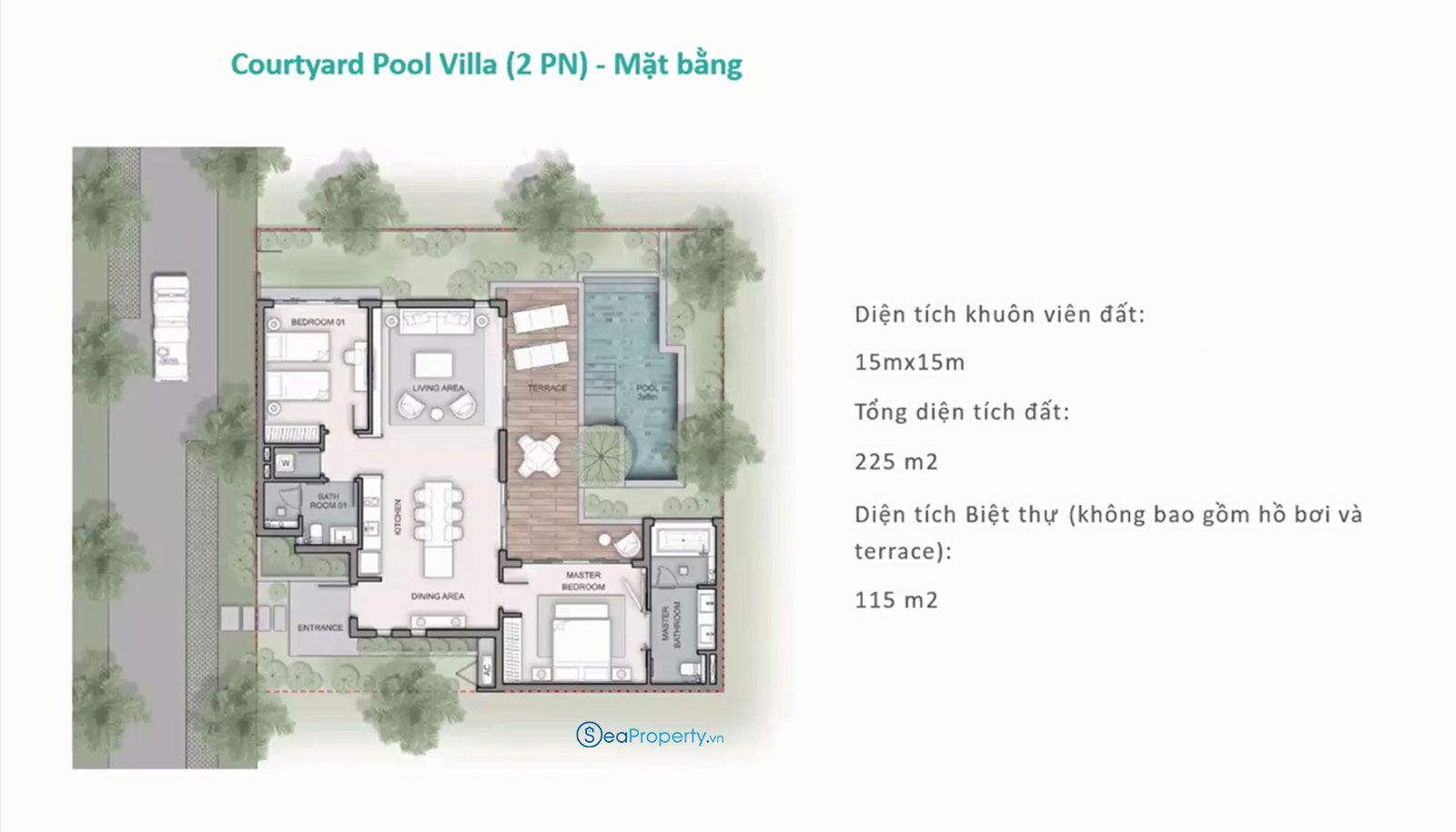 Maia Resort Quy Nhơn Courtyard Villa 2 phong ngu