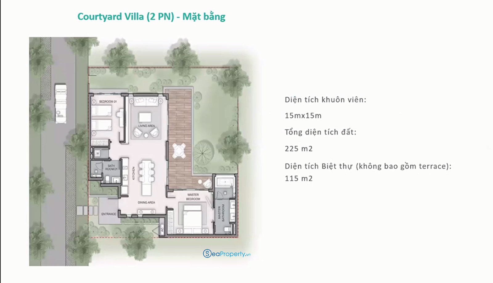 Maia Resort Quy Nhơn Courtyard Villa 2 phong ngu