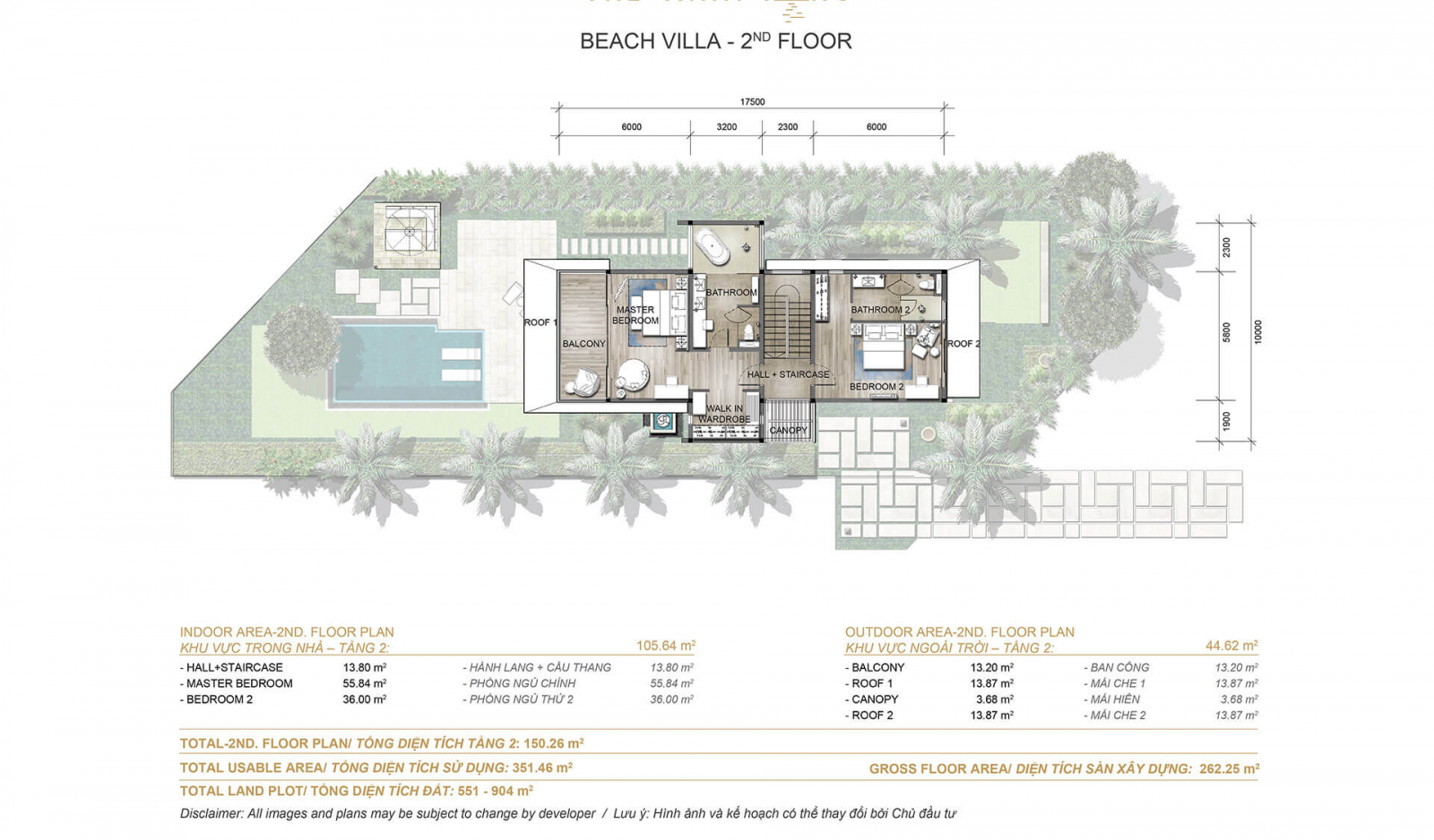 Beachfront Villa Melia Ho tram The Hamptons 3 phong ngu